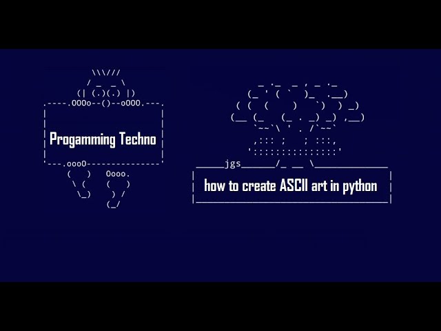 how to create ASCII art in python