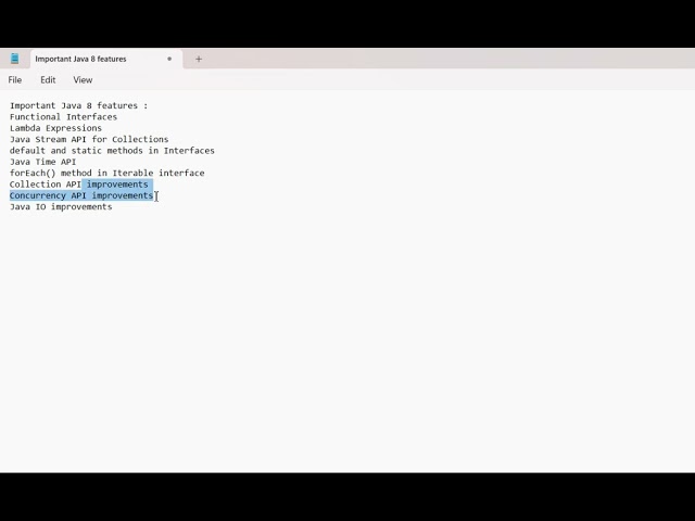 Java 8 Important Features