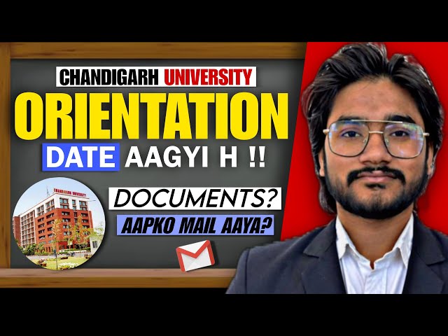 Chandigarh university orientation date aa gai 🥳 #chandigarhuniversity #cu 