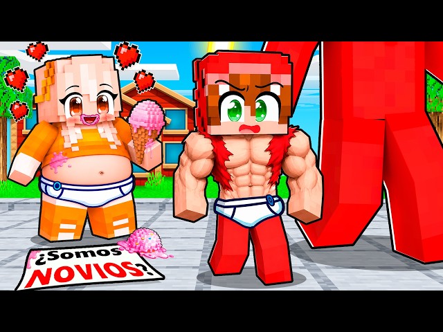 I had a GIRLFRIEND as a MUSCLE BABY in Minecraft!