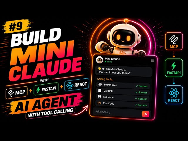 Build Mini Claude with MCP, FastAPI & React | AI Agent with Tool Calling