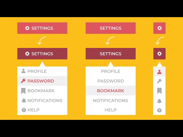Creating the Dropdown Menu In HTML CSS and Javascript | Settings  Dropdown Menu | Dropdown Menu