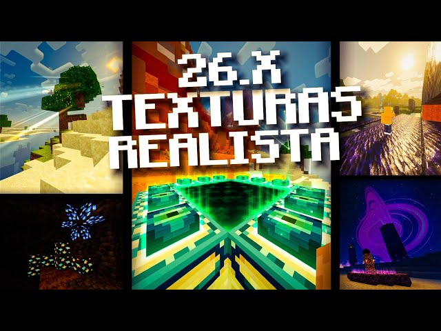 💫UPGRADE your MCPE to be REALISTIC!! (26.X) - 9 REALISTIC TEXTURES For Minecraft Bedrock