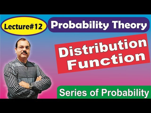 Distribution Function and its Properties in Hindi # Lecture 12