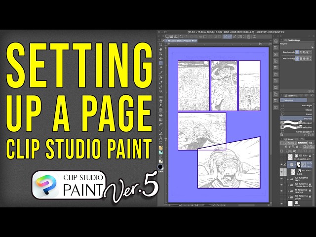 Setting Up a Page in Clip Studio Paint 5.0