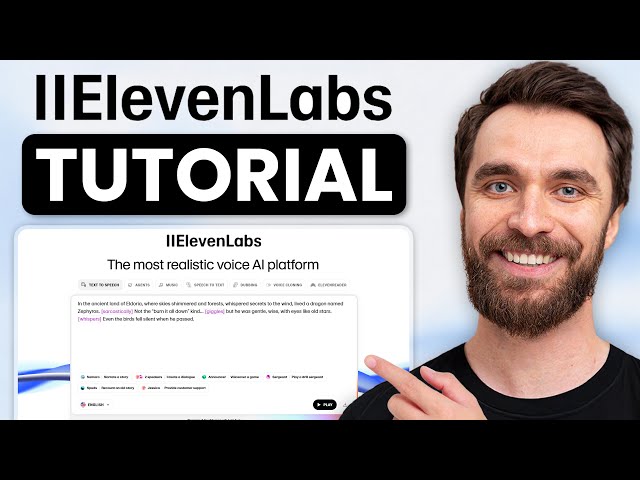 ElevenLabs Tutorial for Beginners (2025) – Create Realistic AI Voices Step by Step