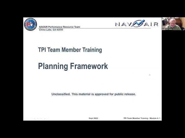 Team Process Integration - Planning Framework