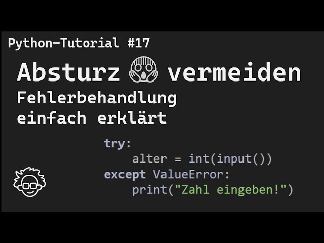 Python try except explained simply | Catching errors instead of program crashes