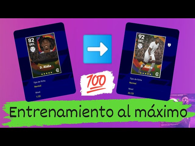 Como ENTRENAR jugadores y llegar a 100 en estilo de juego eFootball 2022