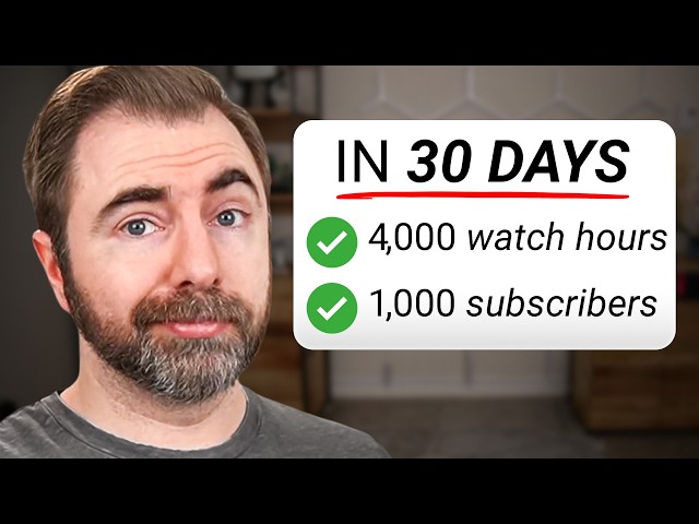 How To Monetize Your Channel in 30 Days