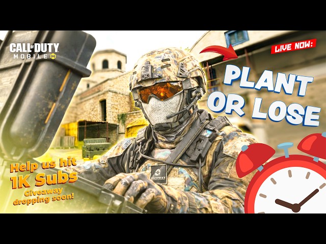 LIVE CODM🔴 | CODM Search & Destroy 💣 PLANT OR LOSE | Road to 1K Subs Giveaway 🎁 | Facecam + Handcam