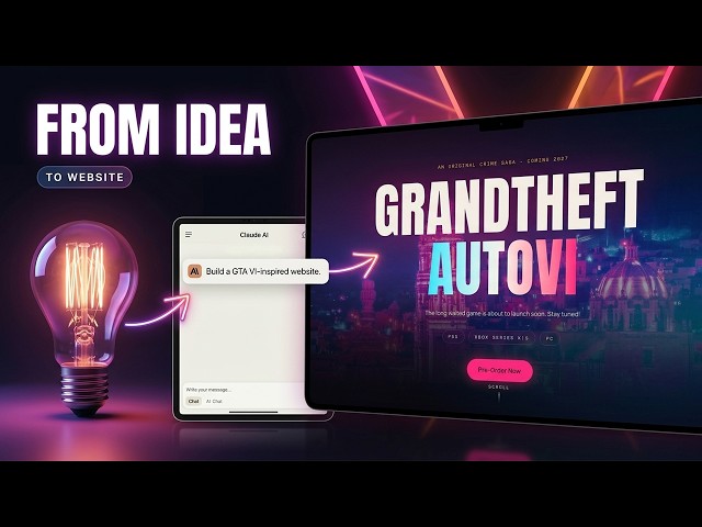 I Built a GTA VI Website with ONE Claude AI Prompt! 🤯