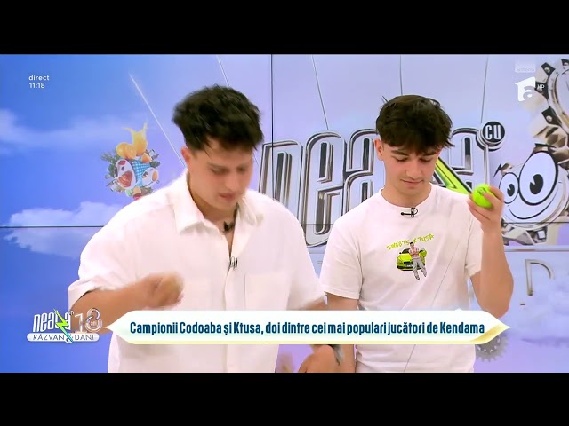 Codoaba și Ktusa, super provocare Kendama pentru gașca de la Super Neatza