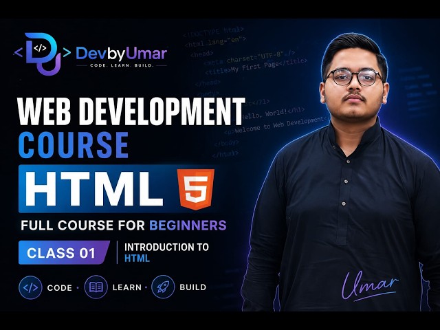 🚀 Web Development Course | Class 1 | HTML, CSS & JavaScript Introduction + HTML Basic Structure