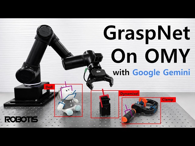 AI MANIPULATOR #14: Smart Pick and Place on OMY with GraspNet and Gemini