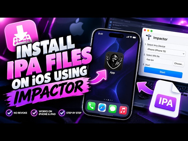Permanently Sideload IPA Files on iOS Using Impactor! (No Revoke)