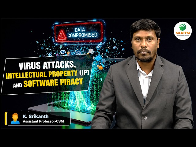 VIRUS ATTACKS, INTELLECTUAL PROPERTY (IP) AND SOFTWARE PIRACY | BY MR. K. SRIKANTH || MLRITM