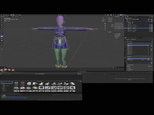 Working on VR outfit  | Blender / Unity / PS / Substance - Body Base 7