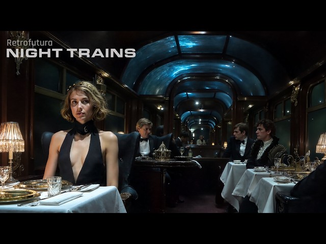 The Night Trains to Mountain Nation: A Steampunk Journey | AI 4K — Retrofutura