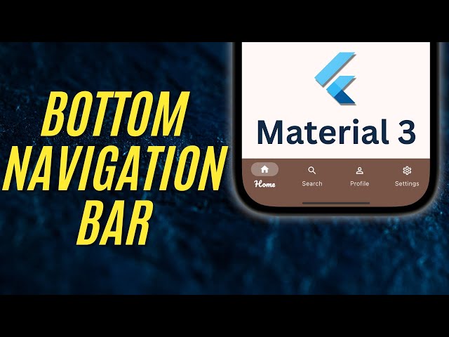 🔥 Flutter Bottom Navigation Bar 2025 | Material 3 Widget