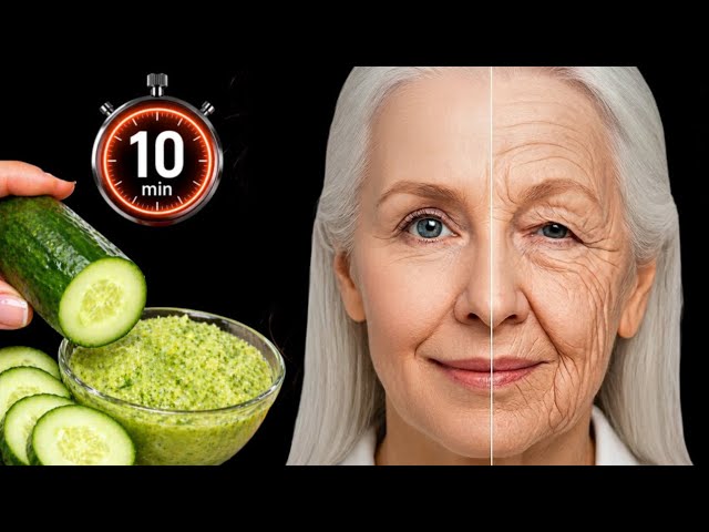 Cucumber Erases Wrinkles Even at 70! Anti-Aging Face Mask