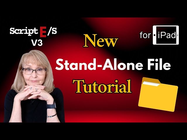 How to create a Stand Alone File in ScriptE/S V3