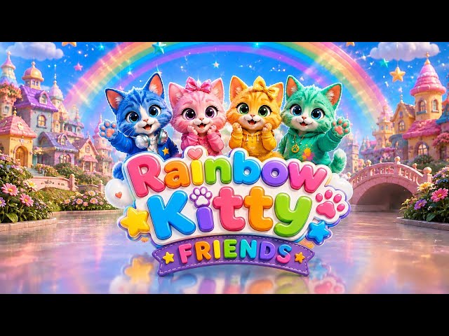 🌈 Rainbow Kitty Friends | Magical Cat Animation 🐾✨