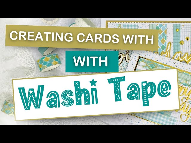 CARD MAKING ideas with WASHI TAPES | Easy washi tape card making designs | Card making tutorial 2023
