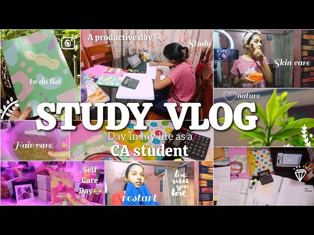 ❣️Study Vlog🔥|Day in my life as a CA student |Self Care Day | Productive day | CA intermediate |