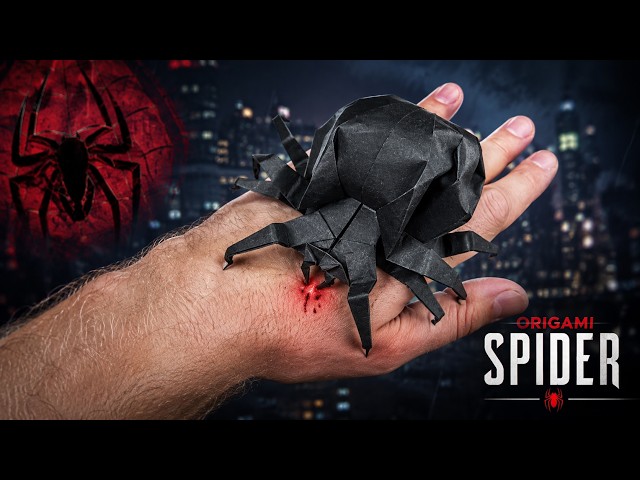 Origami Spider Tutorial🕷️ | How to Make a Realistic Paper Spider Step By Step | DIY Spider-Man Easy