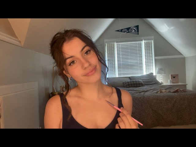 ASMR on myself! (Collarbone tracing, face tracing)