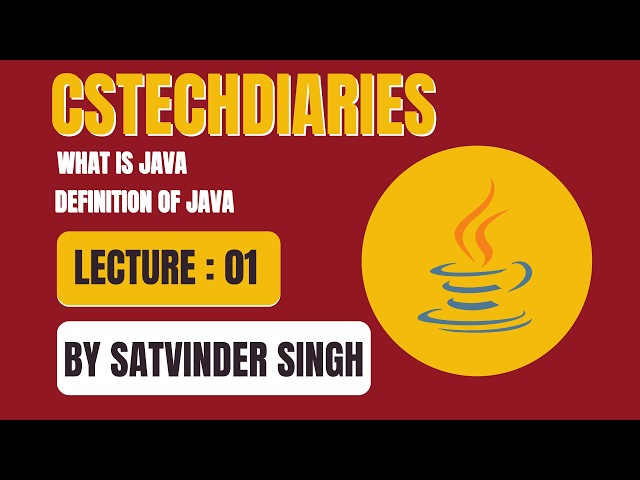 Introduction to Java | Definition of Java  | Full Java Course |  Complete Java Playlist | Lecture 01