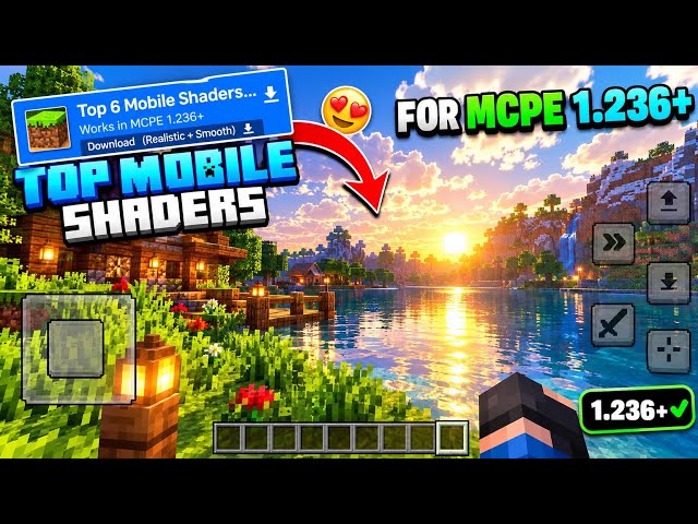 TOP 3 BEST REALISTIC SHADERS FOR MCPE 1.23.6+ 😍 | Minecraft PE Mobile Shaders 🔥| PRUXIO 