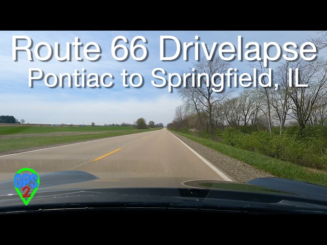 Route 66 Timelapse - Pontiac-Springfield IL | Solo RV Travel and Adventure GPS
