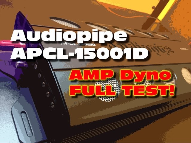 Audiopipe APCL-15001D Amp Dyno FULL Test RMS Power
