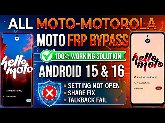 2026 Motorola FRP Unlock Guide 🔓 | Android 13/14/15/16 | No PC | Official FRP Help 