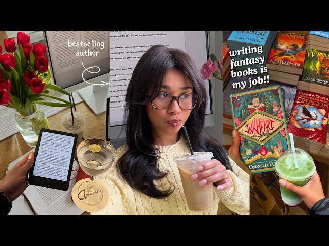WRITING a NEW BOOK vlog! 💌👩🏽‍💻🎧 life as a bestselling author✨
