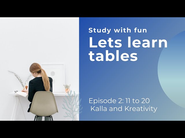 Study with fun | learn math tables 11 to 20 | Episode 2