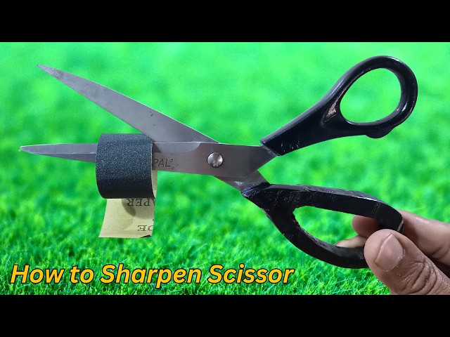 Amazing way to Sharpen a Scissor in Just 3 Minutes - How to Sharpen Scissors