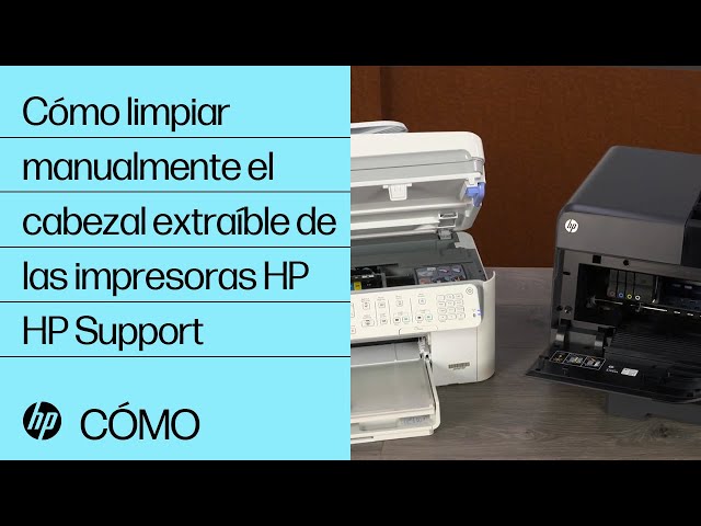 Cómo limpiar manualmente el cabezal extraíble de las impresoras HP | HP Support