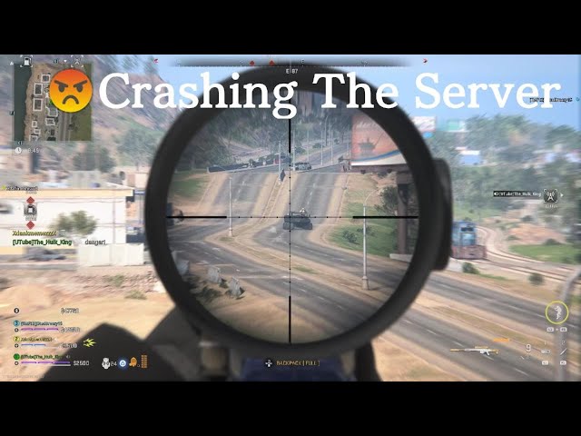 So sick of people crashing the game in DMZ!!