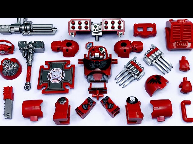 Custom LEGO Warhammer 40K Blood Angels Terminator | Unofficial Minifigures