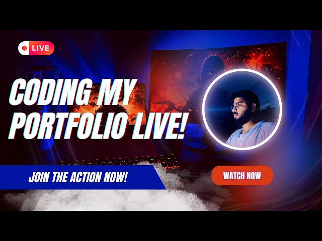 Building My Developer Portfolio LIVE 🔴 | Watch Me Code in Real-Time