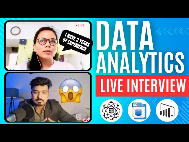 Data Analyst Interview 2024 | SQL | POWER BI | Data Science | Mock Interview