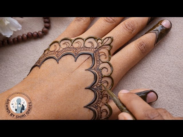 New Eid Special Minimal Mehndi Design 2026 || mehndibyshiri || Easy Back Hand Henna #2026 #Eid