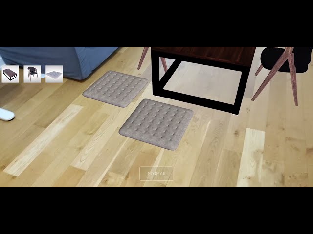 WebXR - AR virtual furniture
