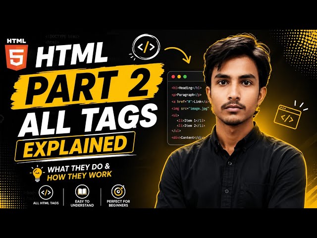 HTML Tags Explained 🔥 | Part 2 | All Important HTML Tags & Their Uses #html #learn #akskillhub