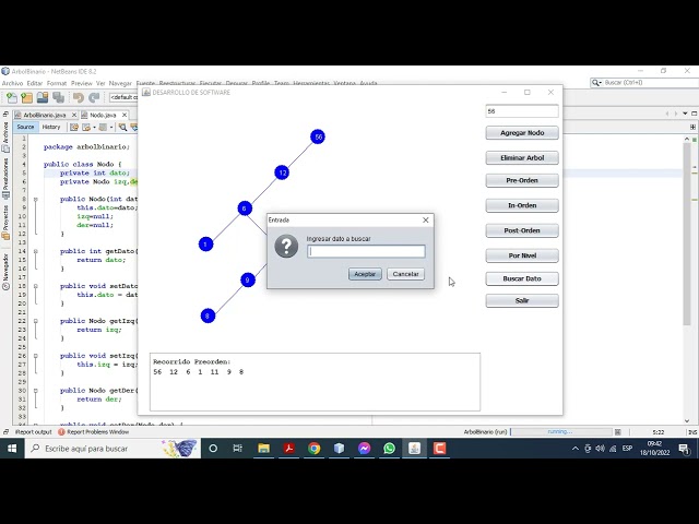 PROGRAMA EN JAVA - ARBOL BINARIO.