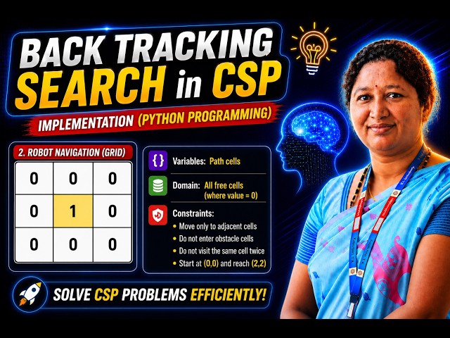 Backtracking Search in CSP (Python Programming) | Robot Navigation Problem | AI Tutorial