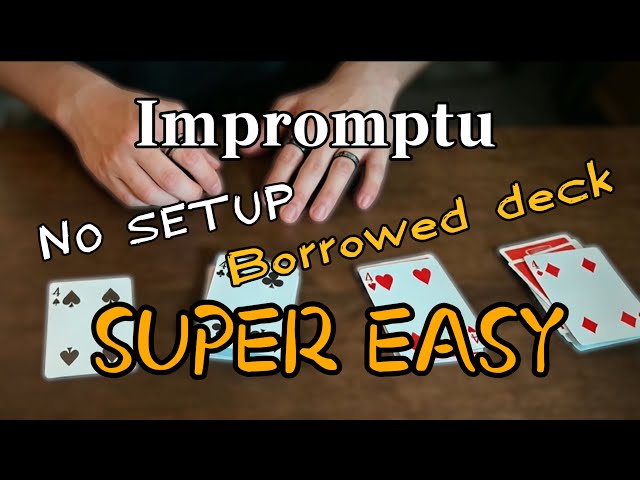 The BEST IMPROMPTU card magic trick | NO SETUP | SURPRISE ANYONE | One of the greatest Card Trick !